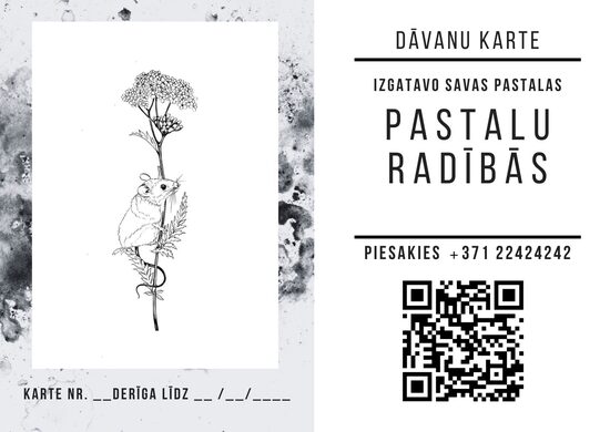 Digitālā dāvanu karte dalībai PASTALU radībās